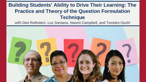 Right Question Institute Team on an event flyer