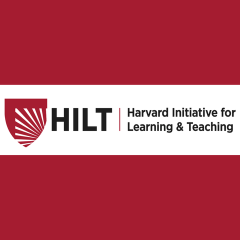 HILT logo and red Harvard shield