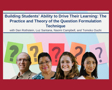 Right Question Institute Team on an event flyer