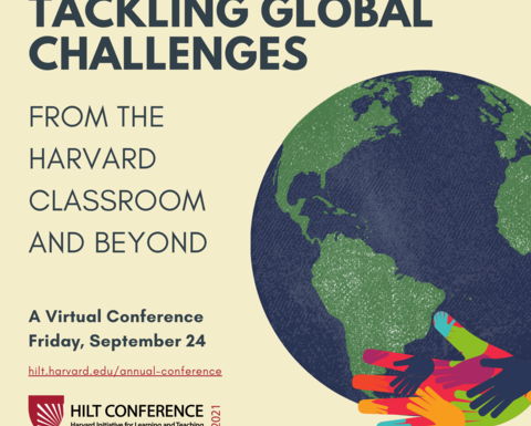 Tackling Global Challenges from the Harvard Classroom and Beyond, a virtual conference on 9/24/21