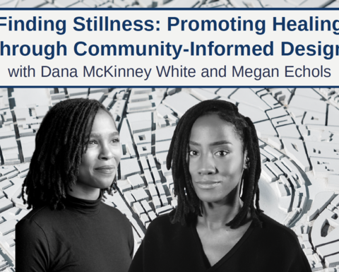 Dana M White and Megan Echols black and white event flyer