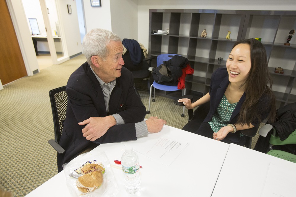 Tom Kelly and Michelle Luo '14